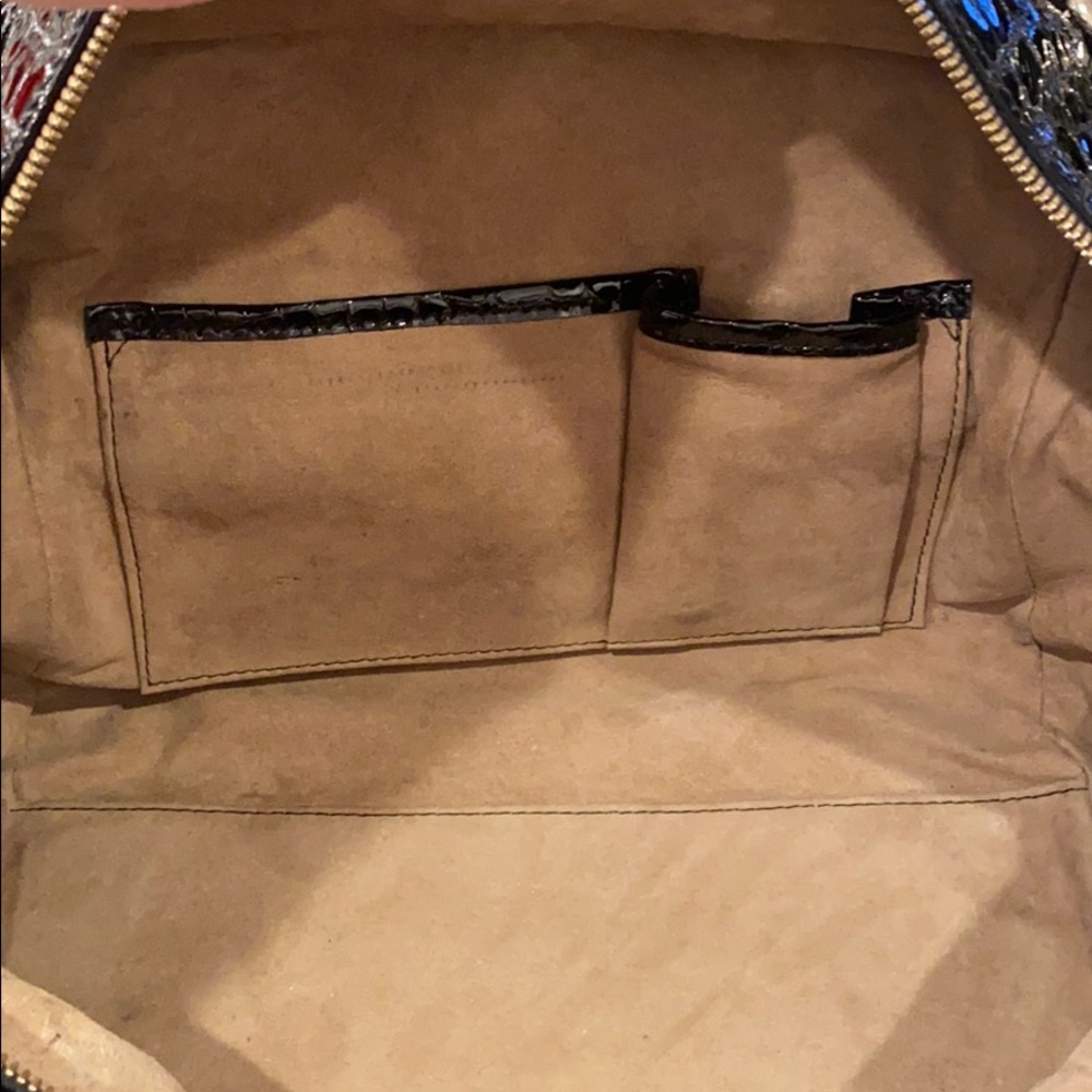 SOLD-MCM Designer Purse Bag Limited Edition Black & White Marquis Satchel Rare - Picture 15 of 16